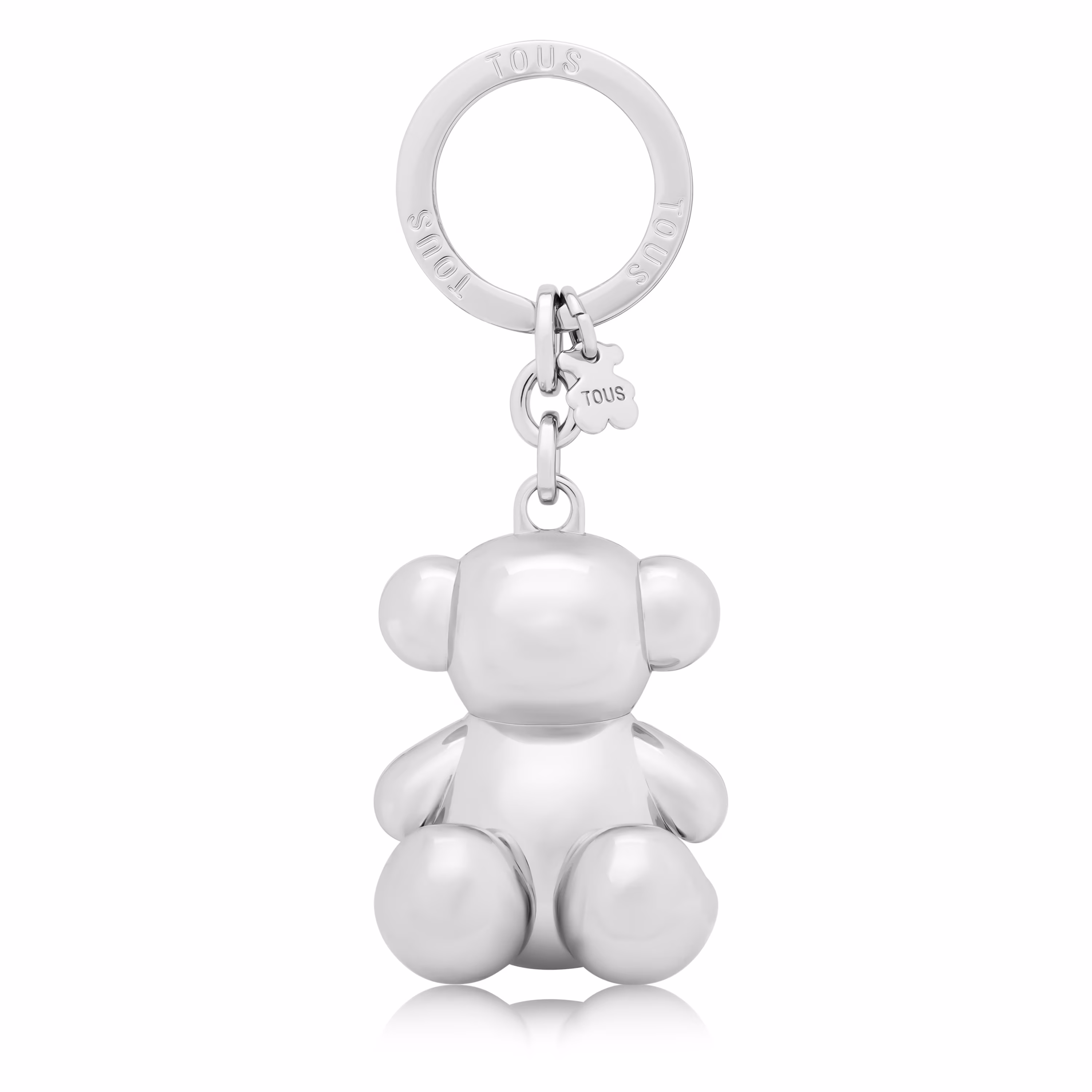 Llavero oso plateado Metal Bold Bear