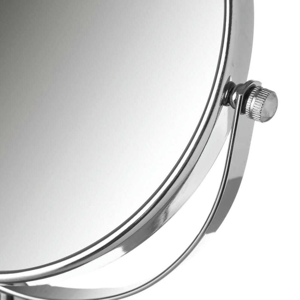 - Miroir grossissant (x5) double face en métal argenté