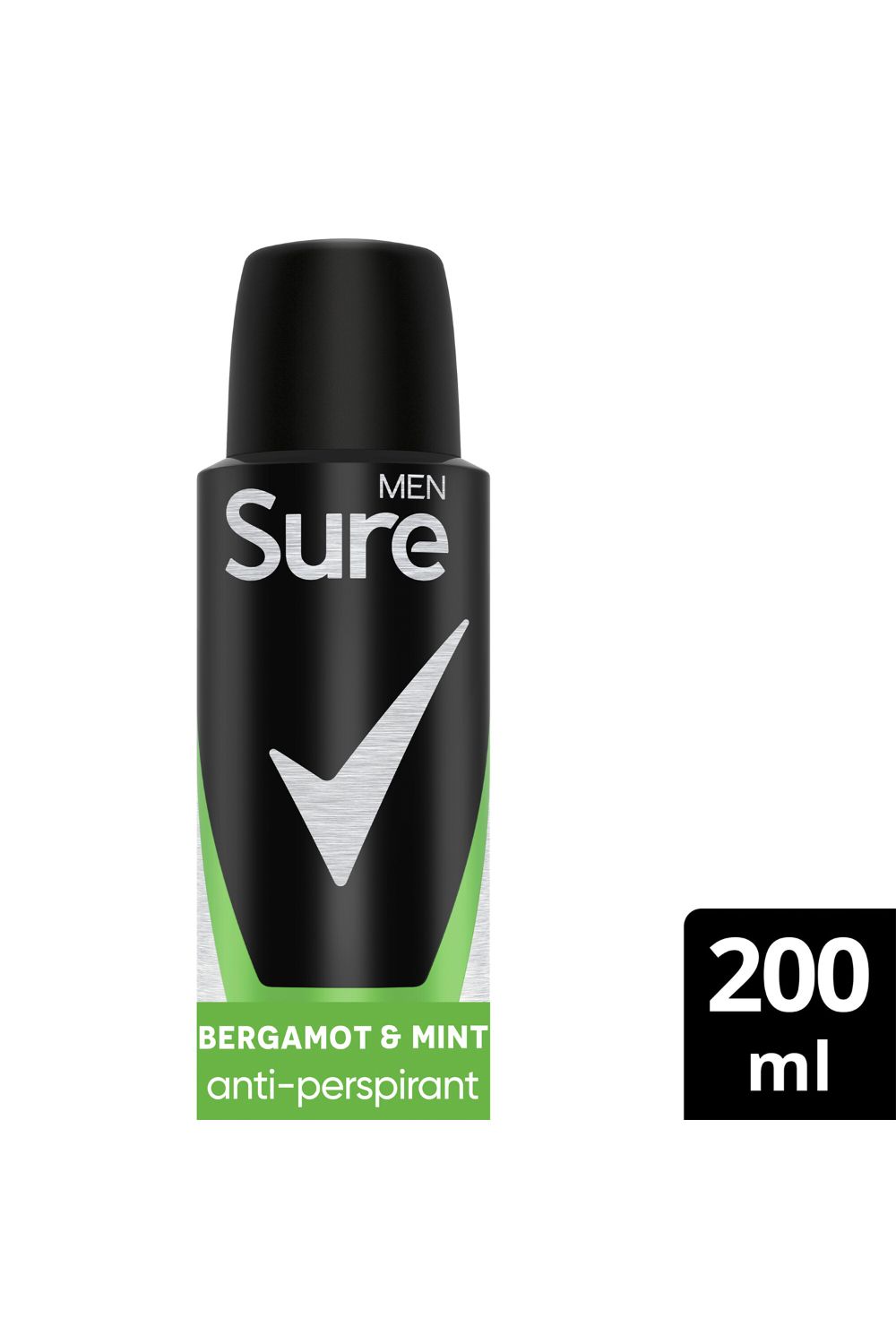 Sure Men 'Deodorant Spray' Bergamot & Mint with 48Hrs Protection 200ml, 6pk