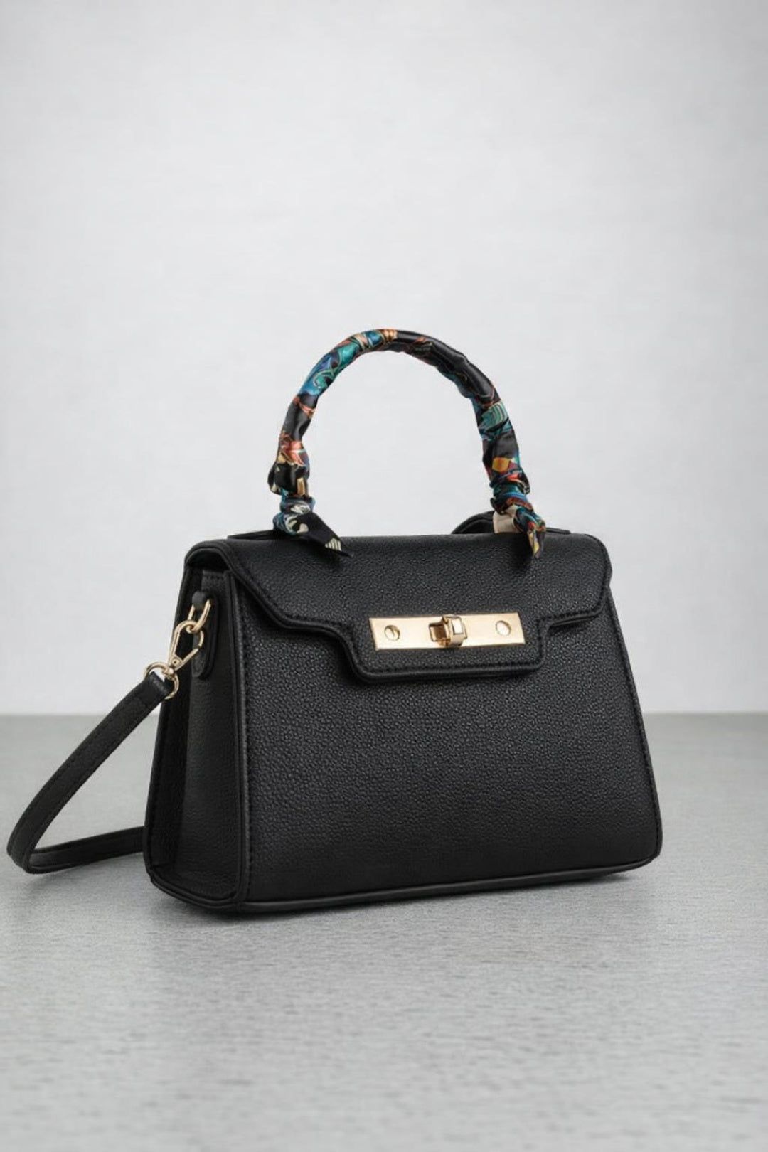SVNX Small Crossbody Bag with Scarf Handle