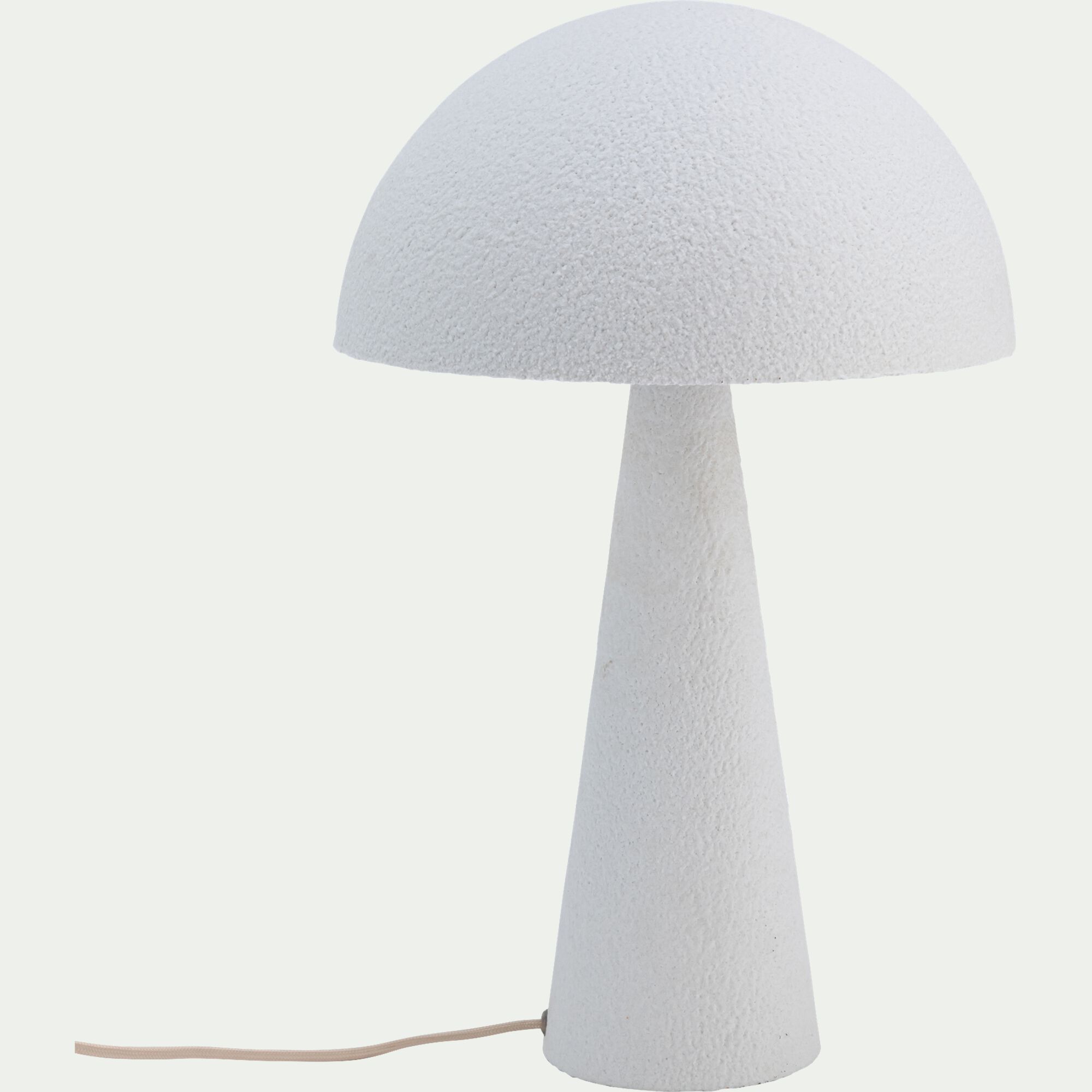 SYROS - Lampe à poser électrifiée en acier H30cm - blanc