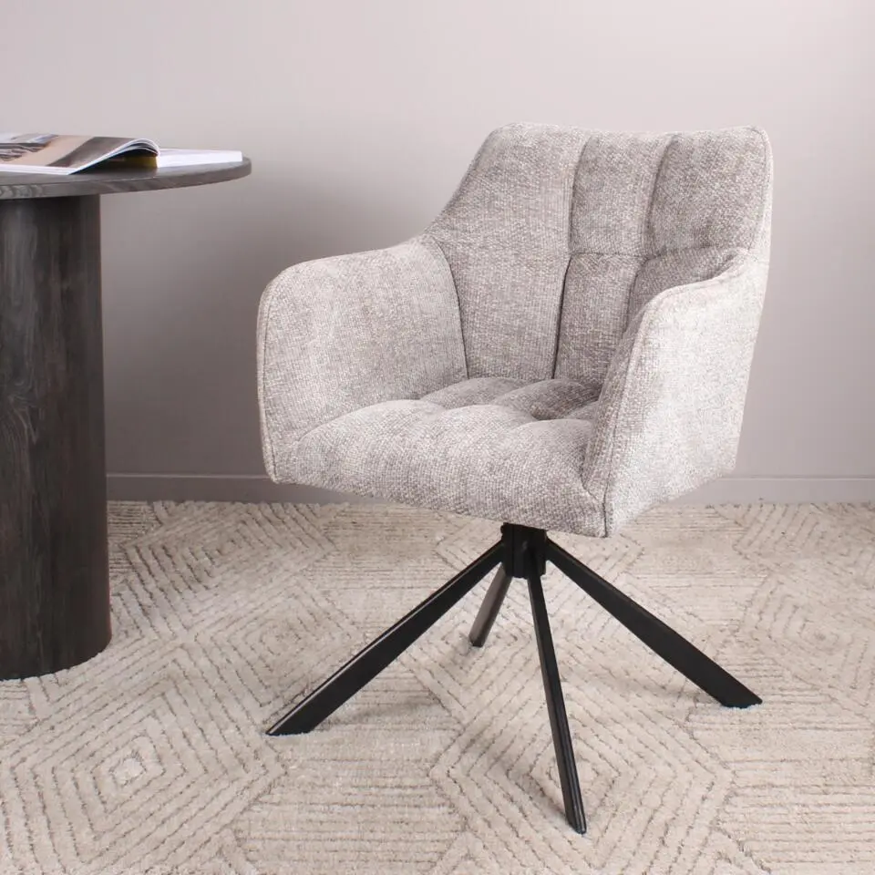 DS4U - Puck armstoel terugdraai - grijs