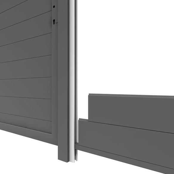 U-Montage-Profil, BxHxT: 4 x 49 x 25 cm, für System Zaun