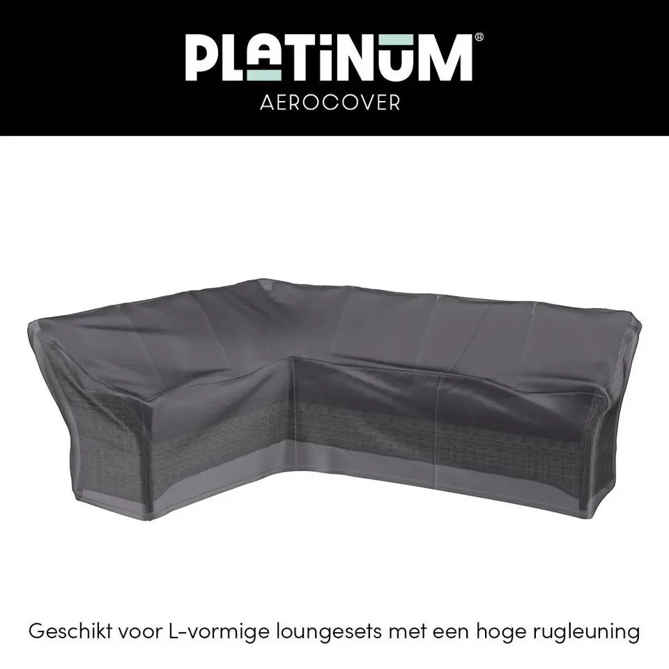 Platinum Aerocover L-vorm loungesethoes 305x255x100xh65/90 cm. - Links
