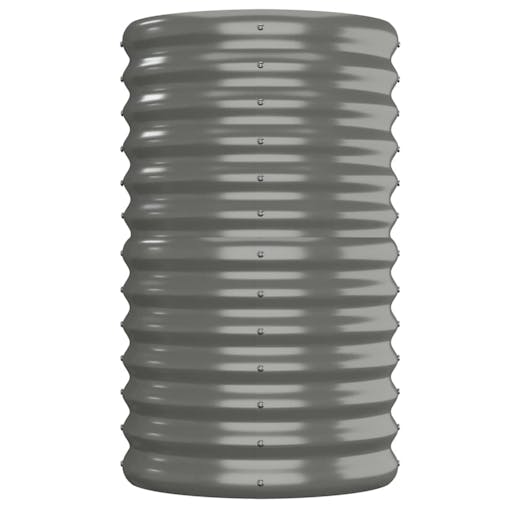 NNEVL Garden Planter Powder-coated Steel 152x40x68 cm Grey