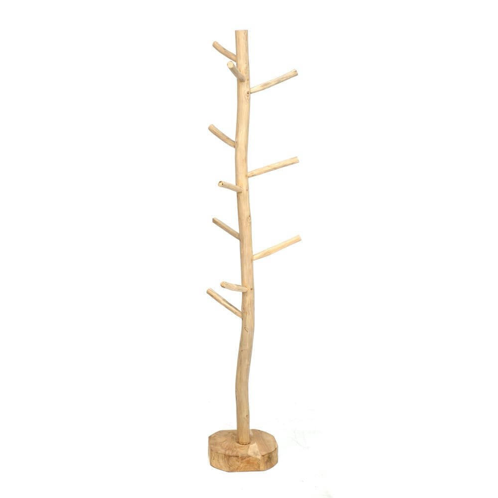 TEAK - Portemanteau en bois de teck naturel