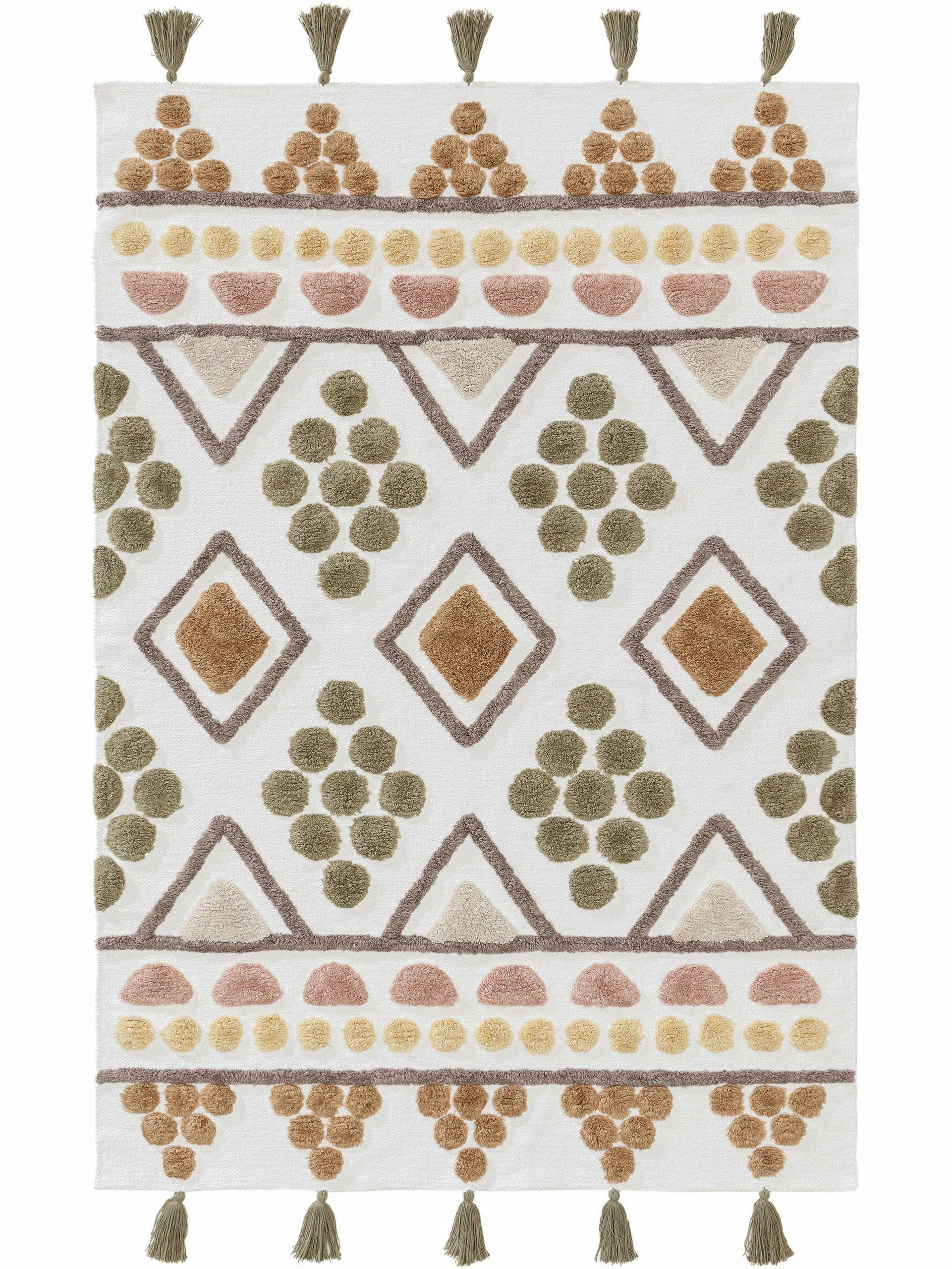 MAYA - Tapis lavables pour enfants multicouleur/beige 80x120