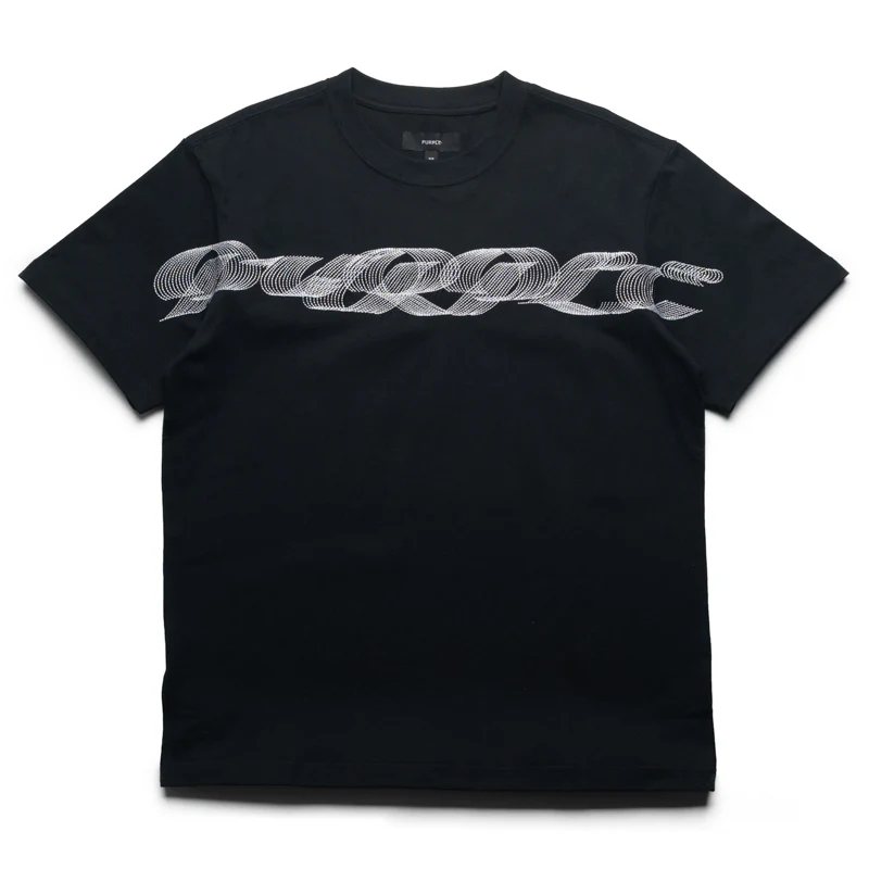 Purple Brand Ribbon Tee - Black