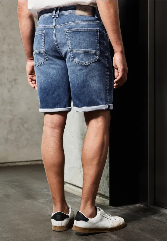 Relaxed Fit Jogg Jeansshorts