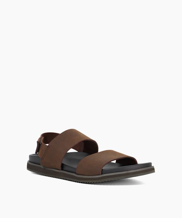 Idealistic Brown - Utilitarian Strap Leather Sandals