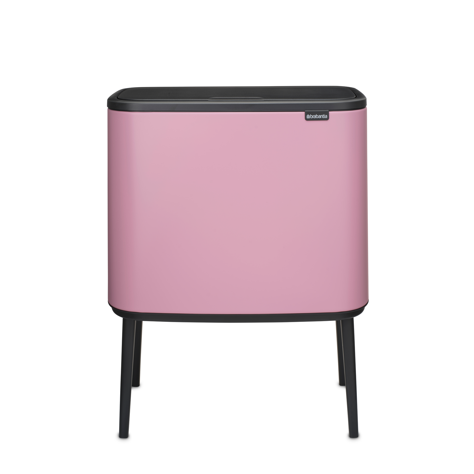 Brabantia Bo Touch Bin, met 2 binnenemmers, 11   23 liter - Lilac Pink