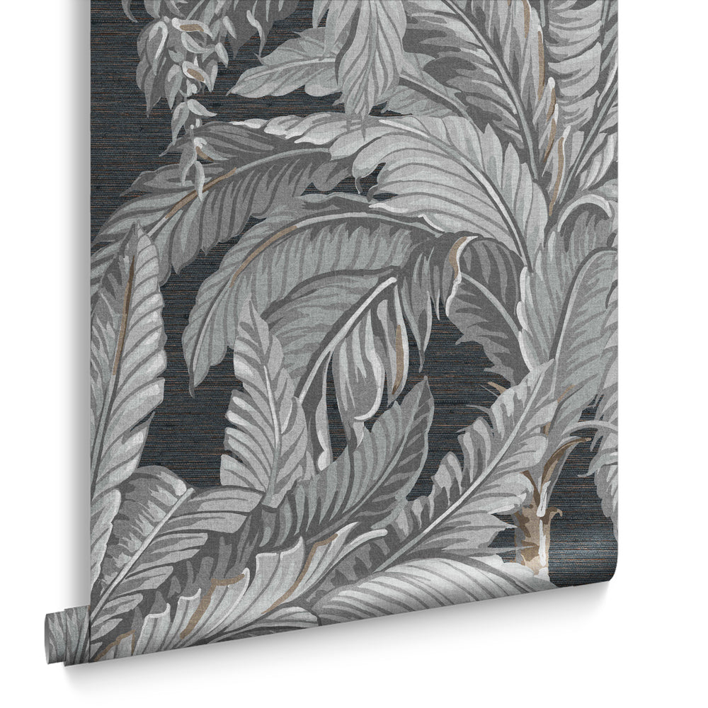 Graham & Brown Vliesbehang - Daintree Palm Sterling - 10mx52cm