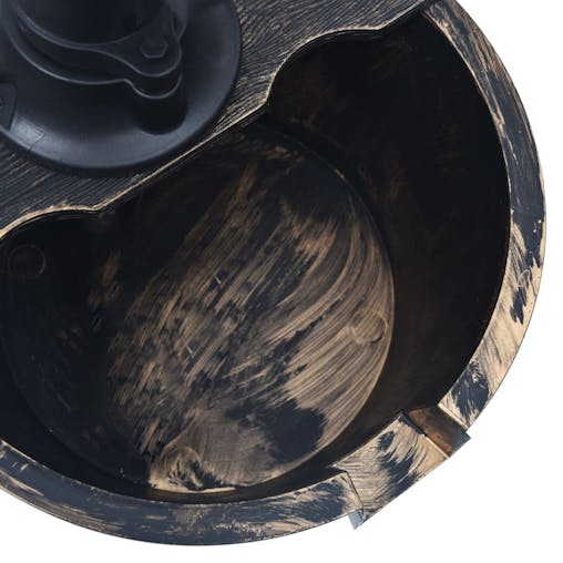 NNEVL Garden Water Fountain Barrel with Pump