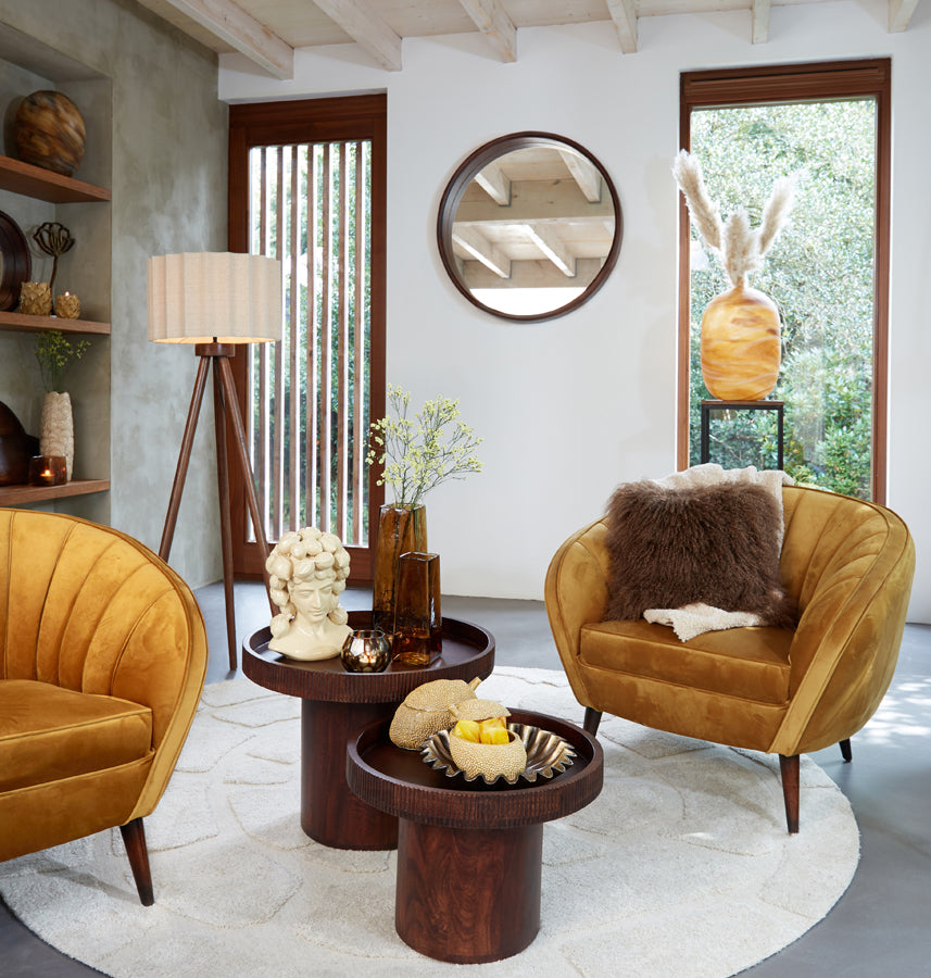 Light & Living - Vloerlamp ILIAS - Ø52x122cm - Bruin