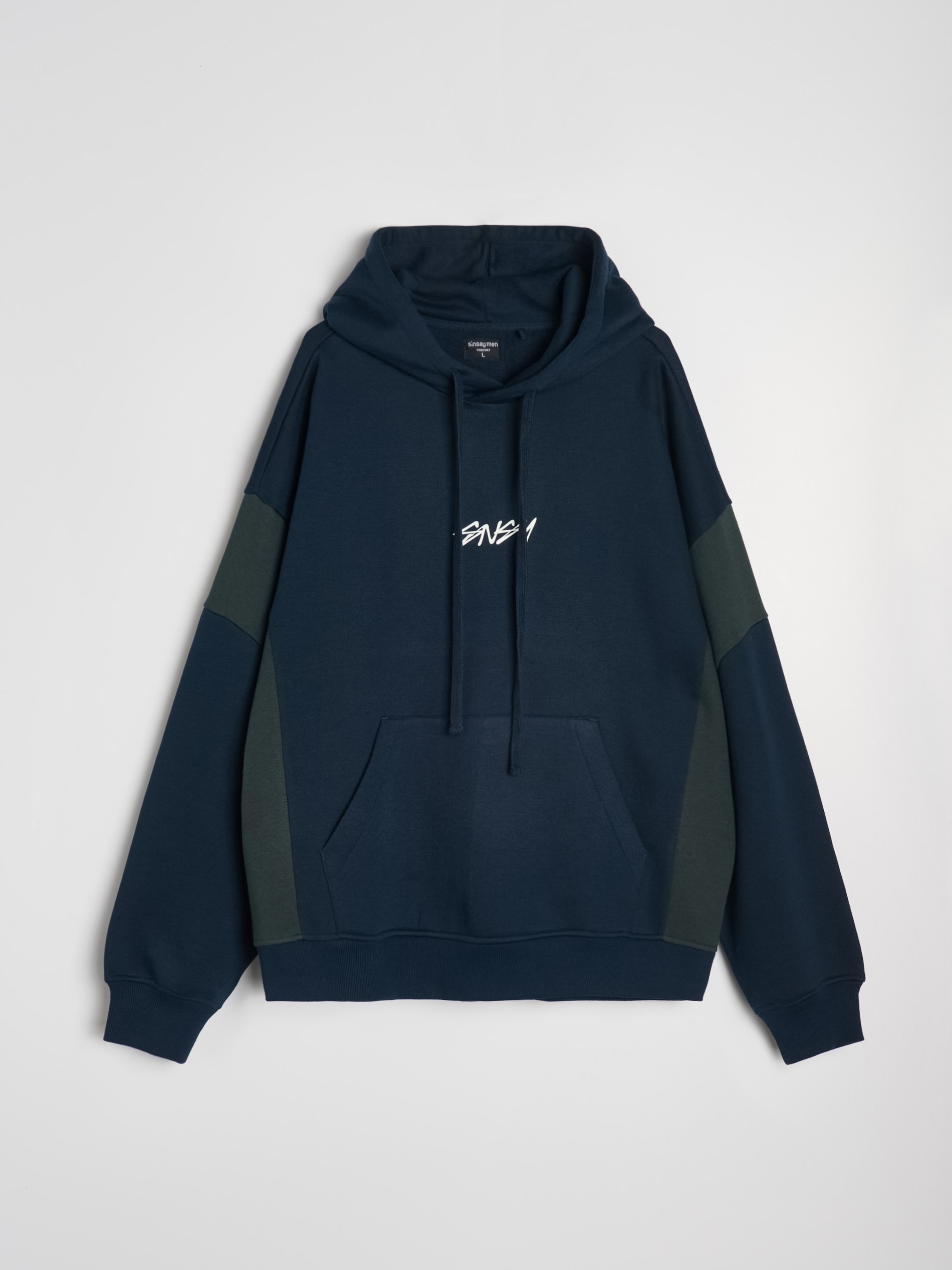 Bluza hoodie color-block