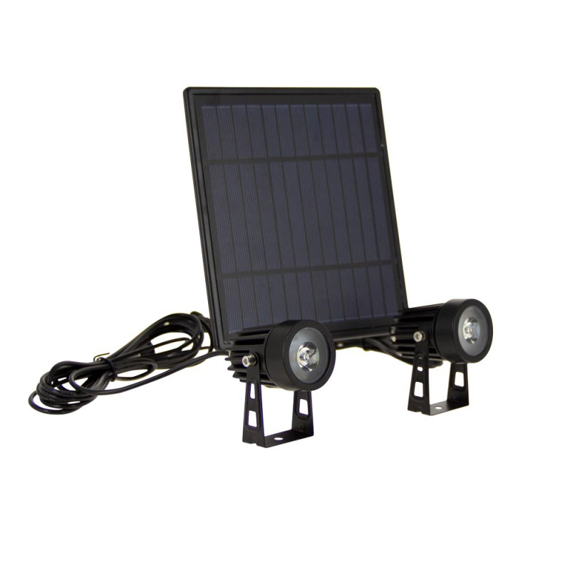 Projecteur LED solaire avec panneau 2 pièces XANLITE