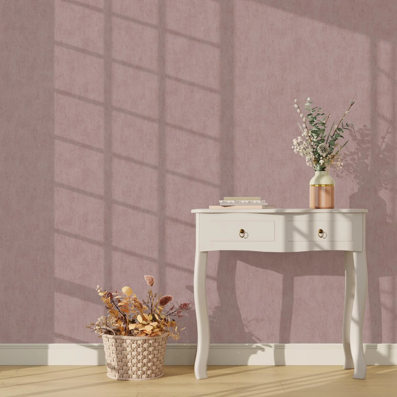 Papier peint intissé SUBLIME coloris bois de rose