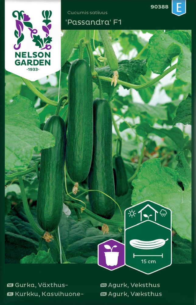 GRØNNSAKSFRØ NELSON GARDEN SLANGEAGURK PASSANDRA