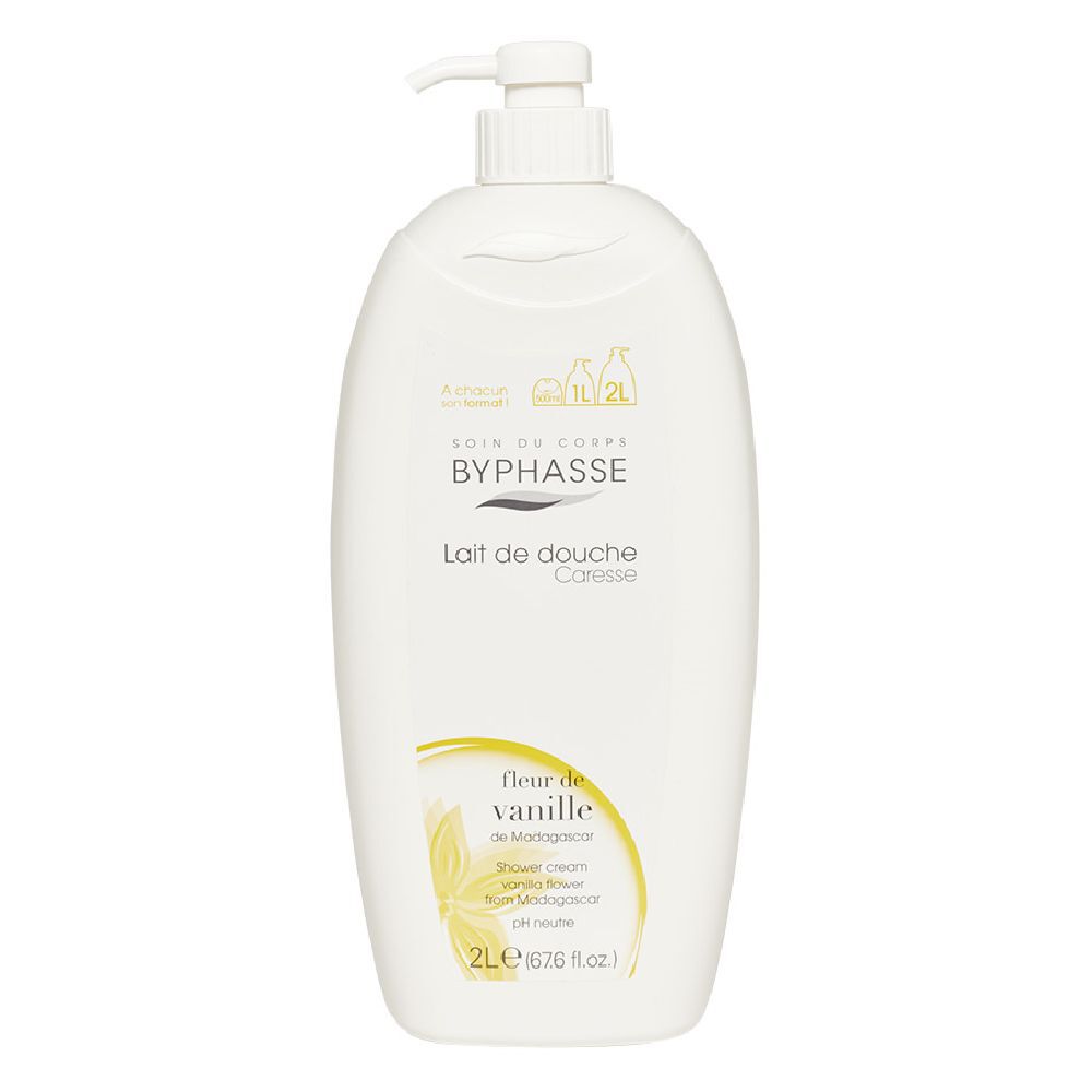 Lait de douche fleur de vanille 2L Byphasse