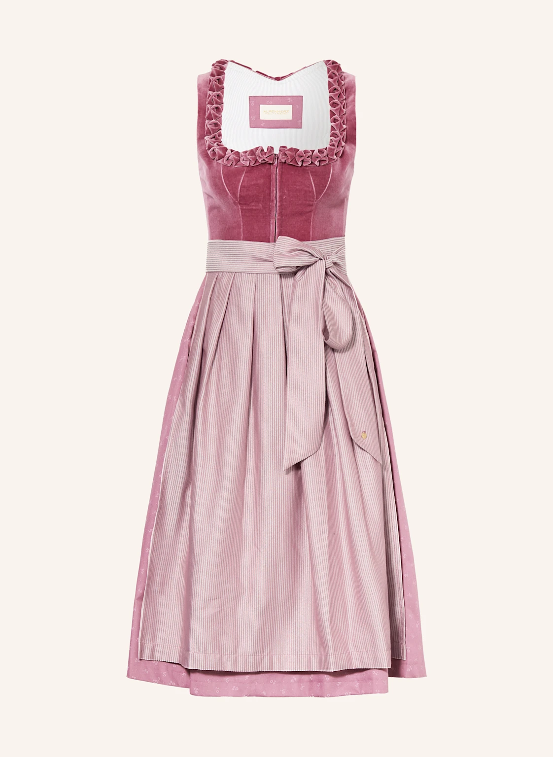 AlpenHERZ Dirndl JOSEPHINE mit Rüschen und Samt