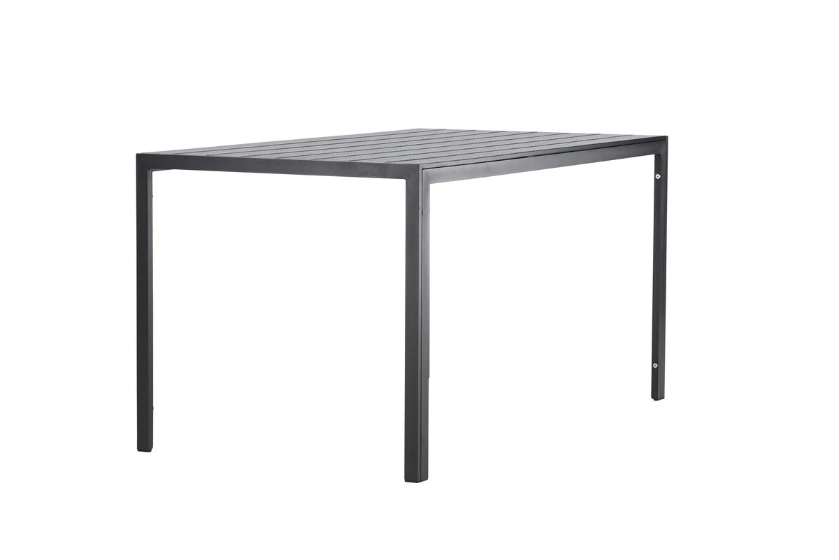 Rebellenclub Rechthoekige Tuintafel Cappero - 140 x 80 cm - Zwart