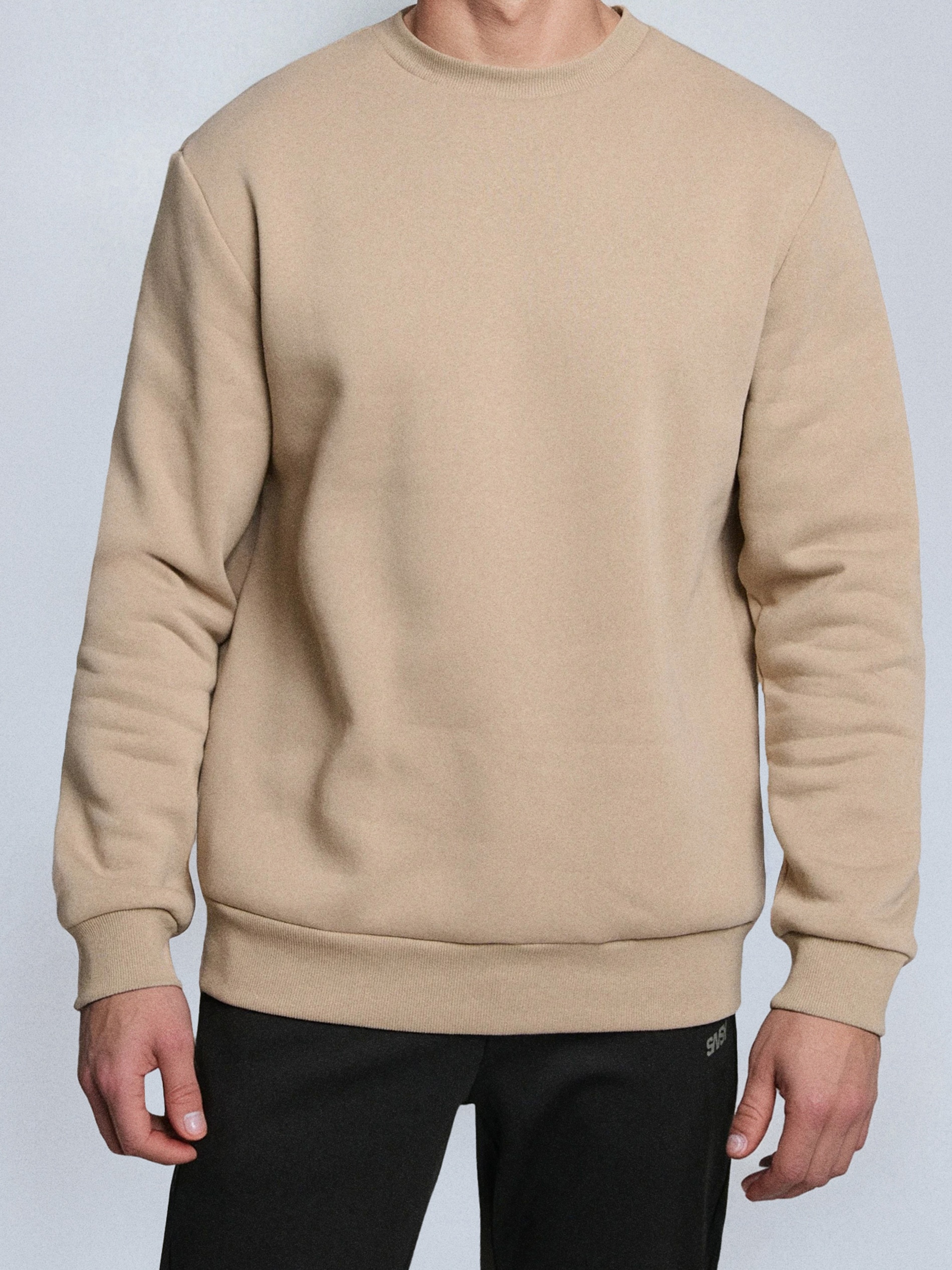 Bluza crewneck z domieszką bawełny