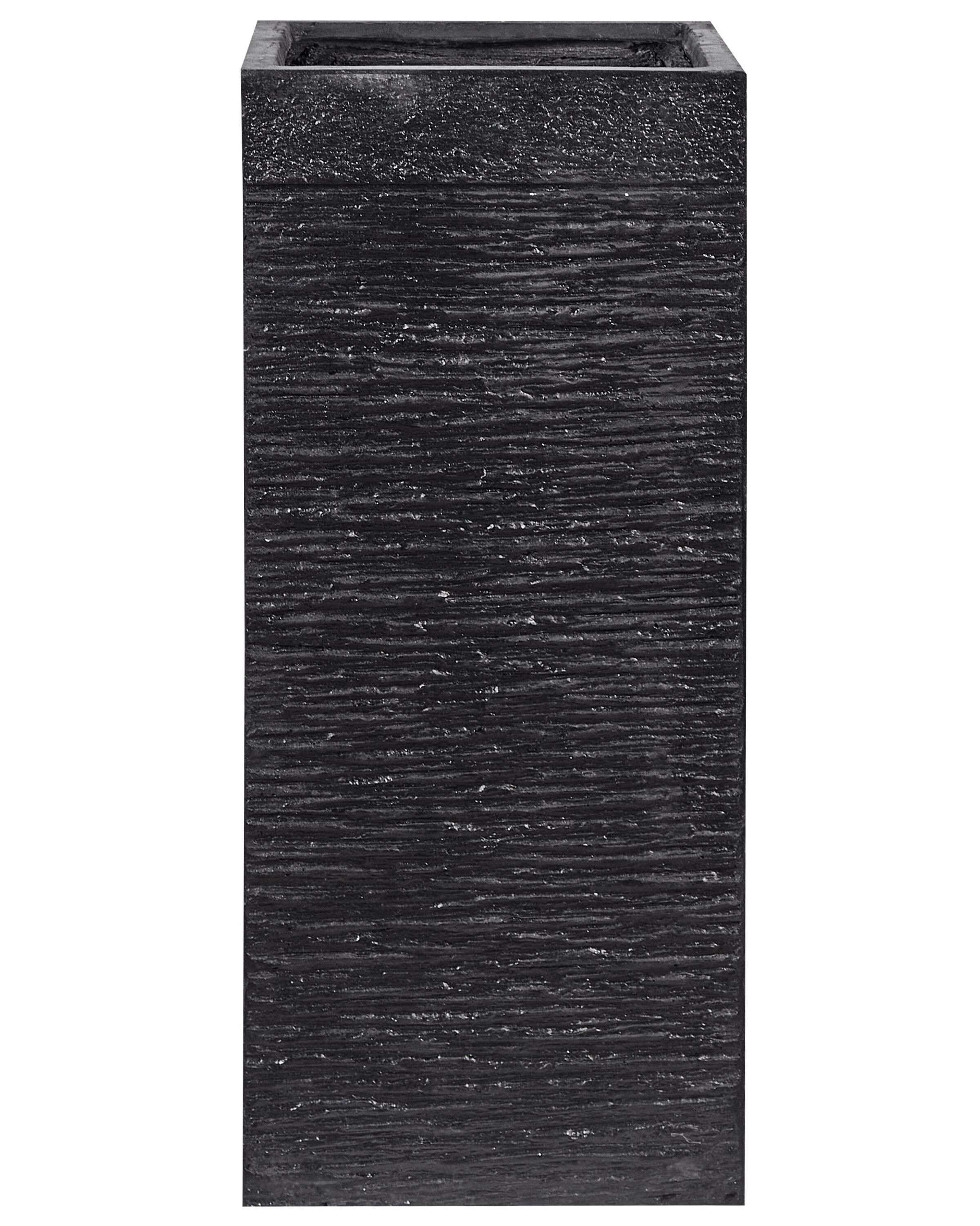 Doniczka kwadratowa 26 x 60 cm czarna