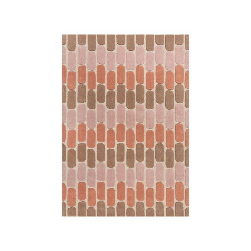 FOSSIL - Tapis de chambre pure laine terracotta radiance 120 x 170