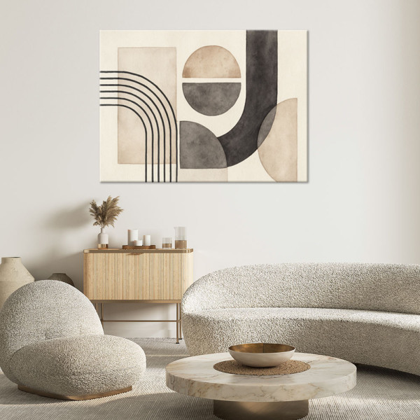 Feeby Obraz do salonu sypialni, Geometryczne Formy Akwarela 60x40