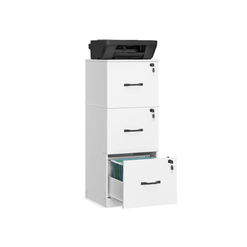Caisson de bureau à 3 tiroirs verrouillables
