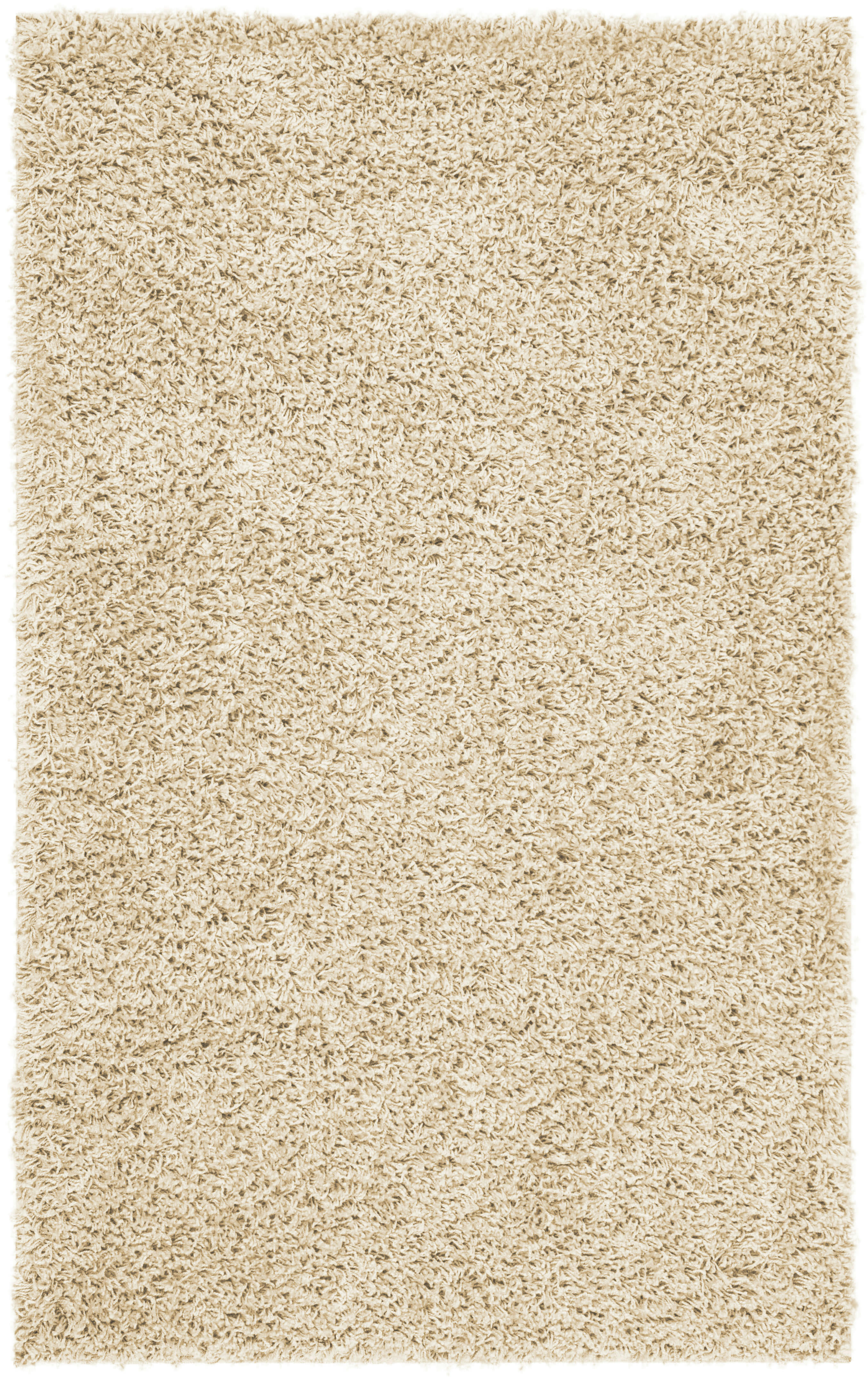ATHENS SHAG - Tapis de salon interieur en  ivoire, 122 x 183 cm