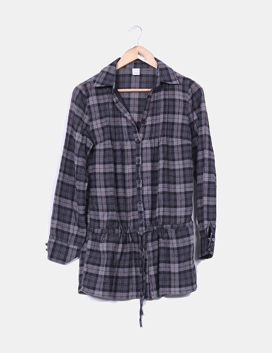 Camaïeu Gray checked shirt