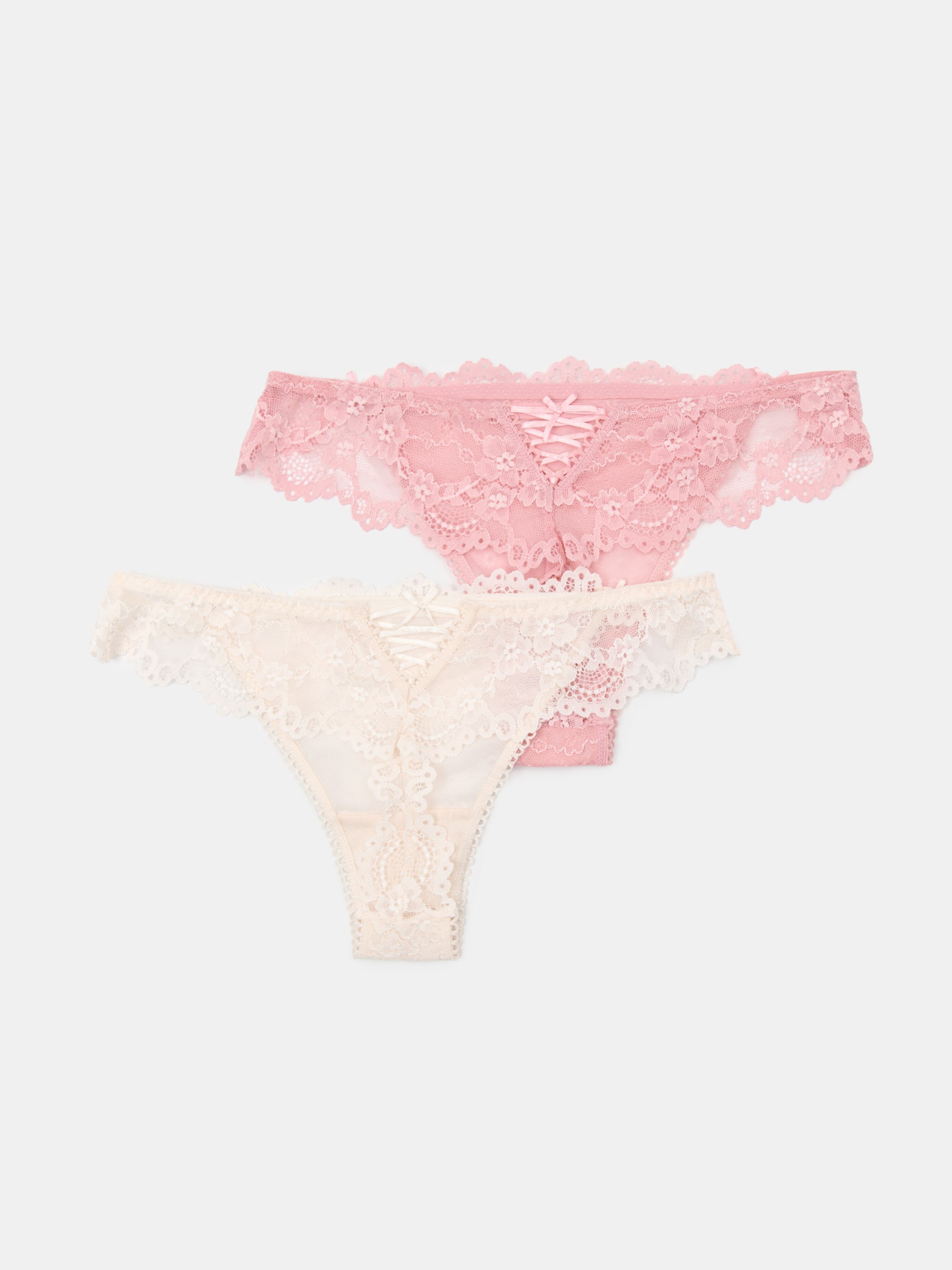 Koronkowe stringi 2 pack