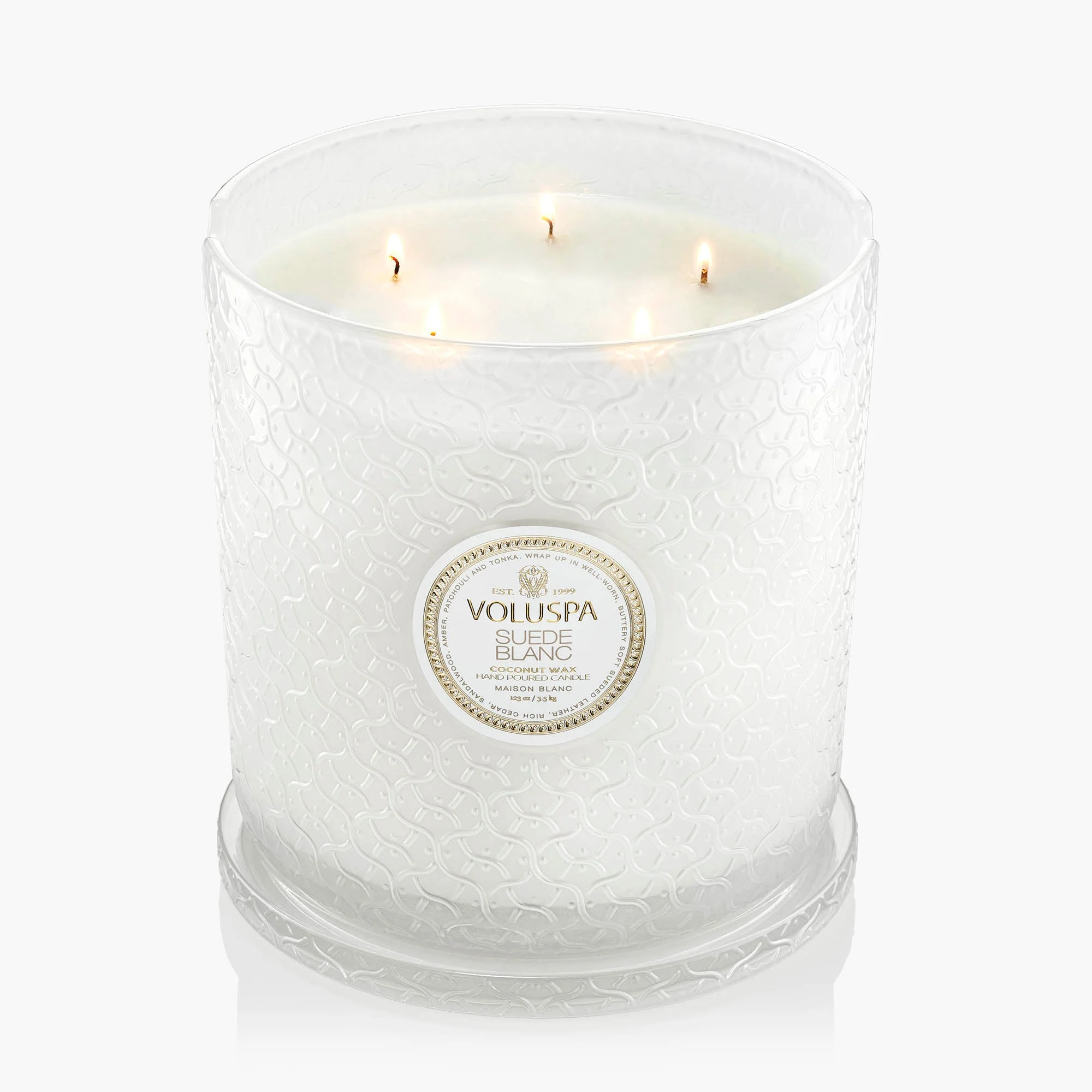 Suede Blanc - 5 Wick Hearth Candle