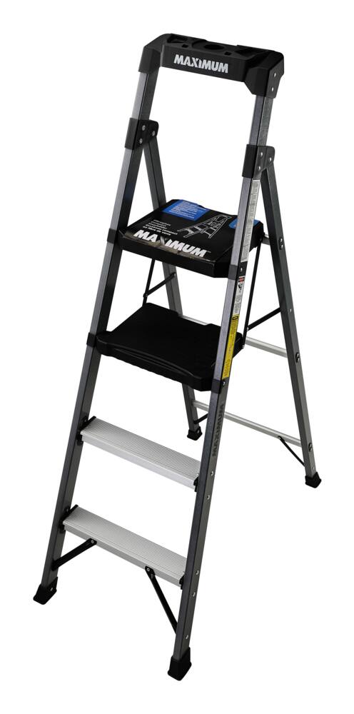 MAXIMUM Grade 1 Fiberglass Compact Ladder, 250-lb, 5.5-ft