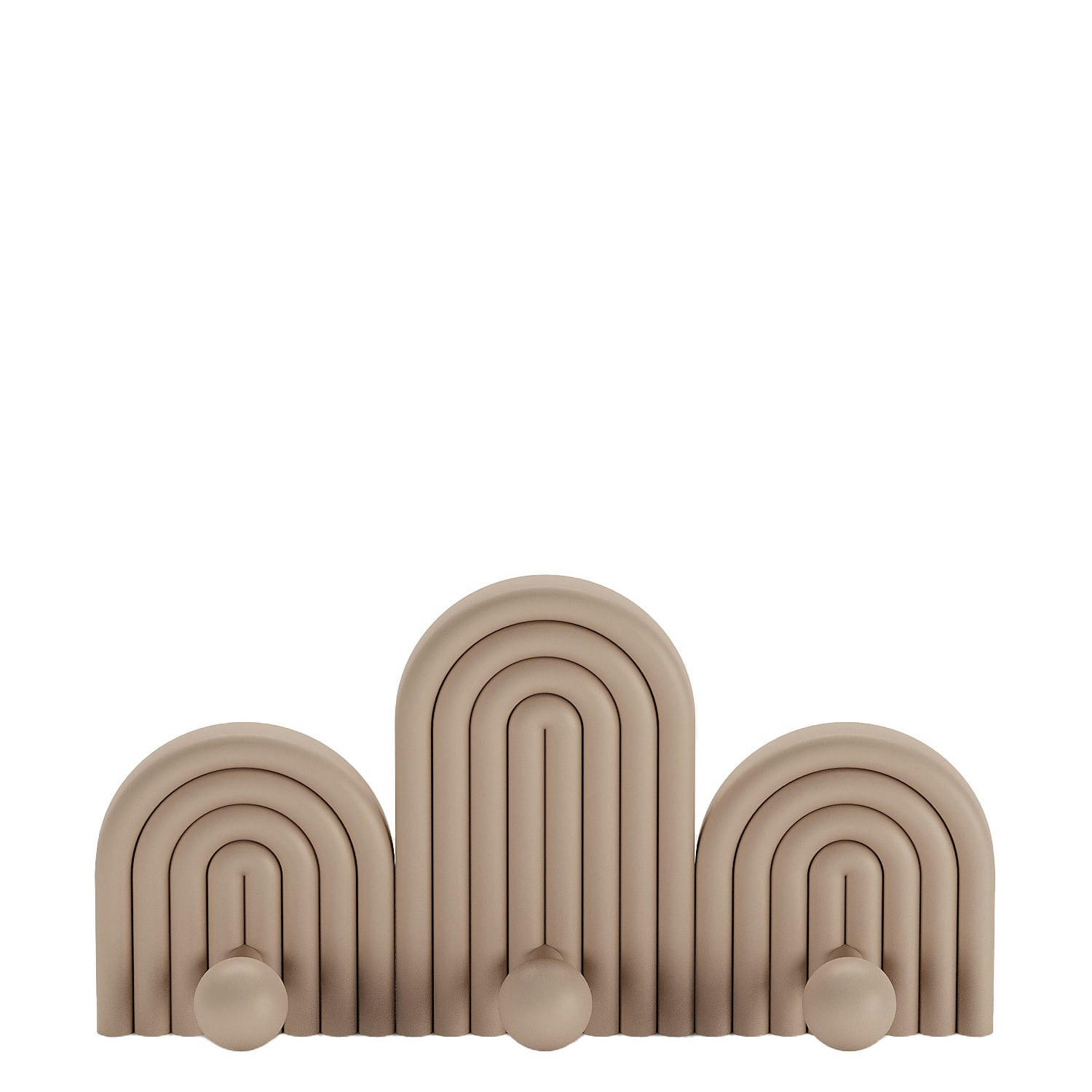 ACAPULCO - Patère murale 3 crochets rose