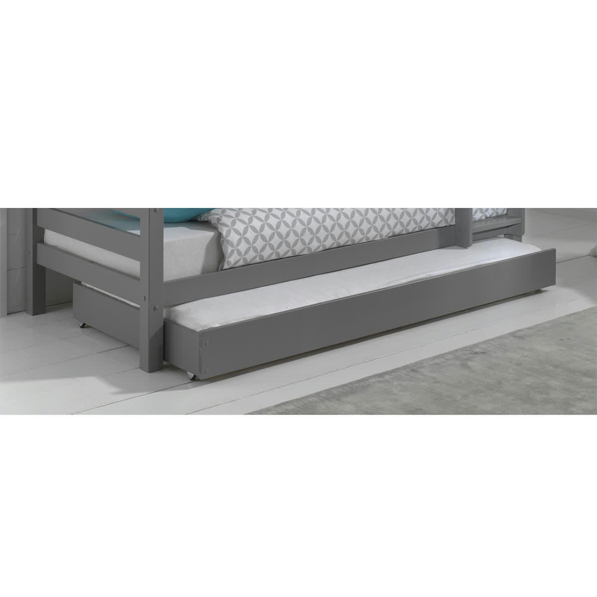 PINO - Tiroir de lit 90x195 gris