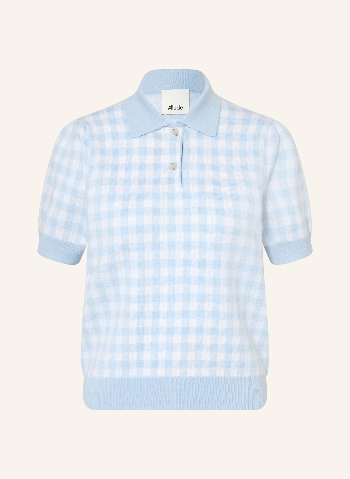 ALLUDE Strick-Poloshirt mit Cashmere