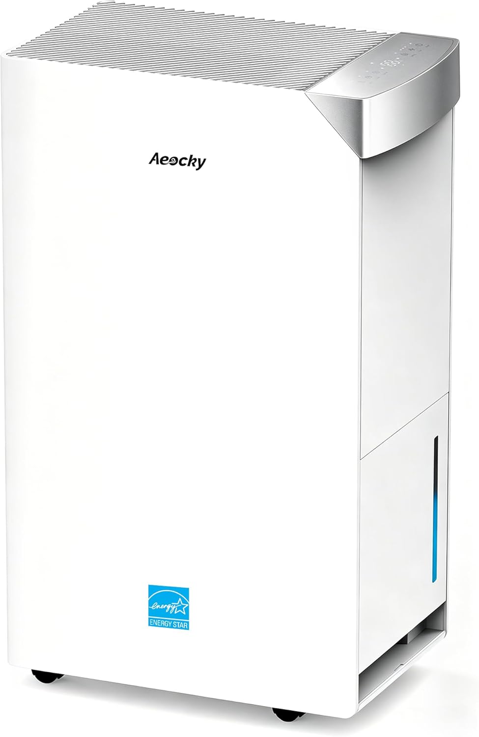 AEOCKY 74 Pint/D Energy Star Version 6.0 Dehumidifier, 4500 Sq.Ft Smart Compressor Dehumidifier with Drain Hose, Intelligent Humidistat,for Basement,Bedroom,Home,Bathroom