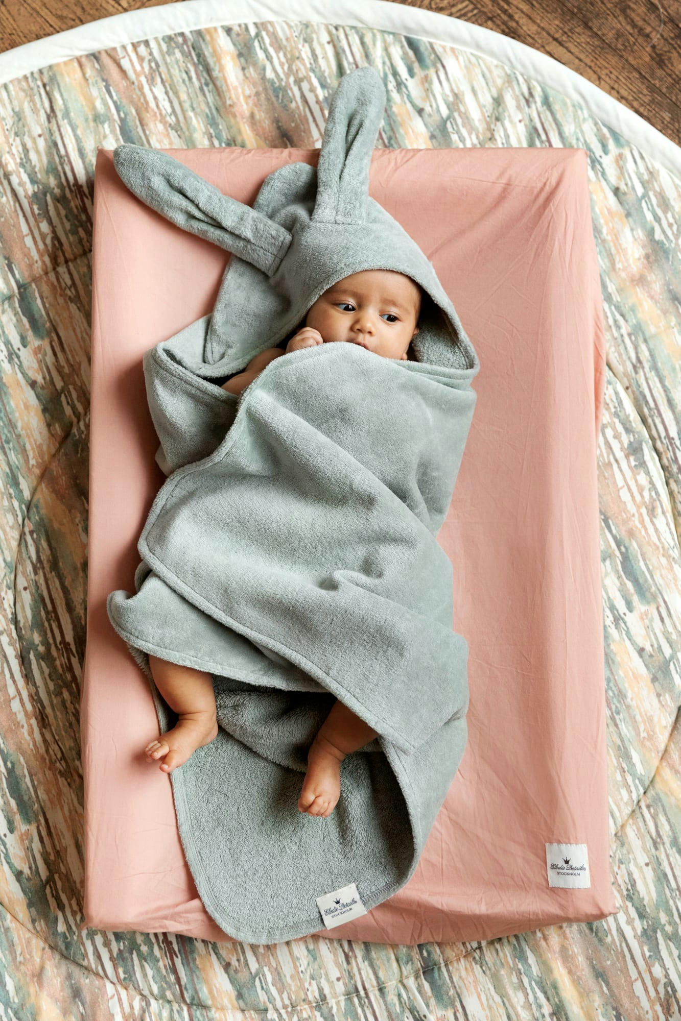 - Cape de bain lapin  Vert