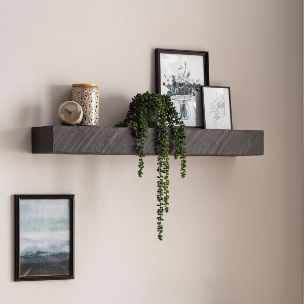 Półka ścienna z litego drewna 90 cm