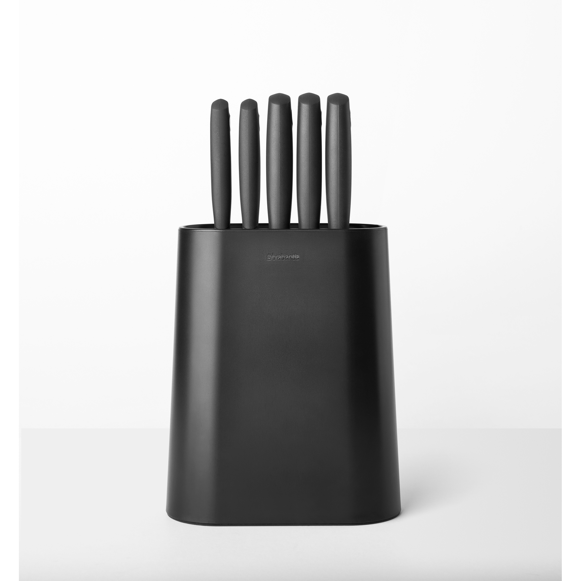Brabantia Tasty  Messenblok plus 5 messen - Dark Grey