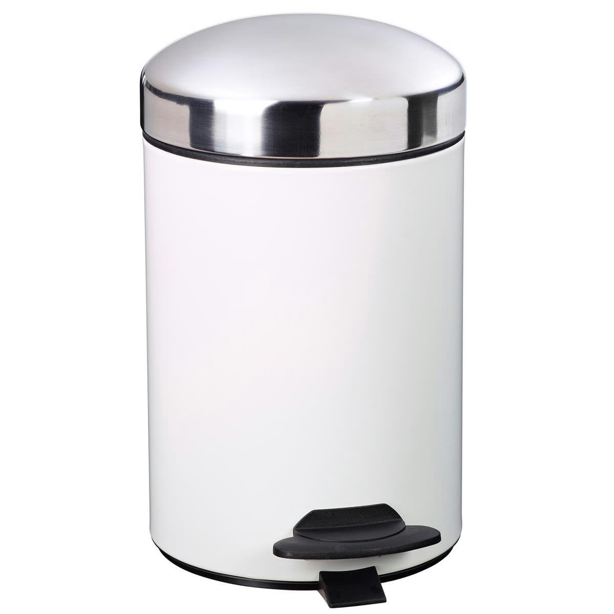 BONNY - Poubelle 3L en Métal Blanc