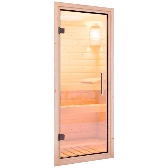 Sauna »Riga 1«, inkl. 9 kW Saunaofen mit integrierter Steuerung, für 3 Personen
