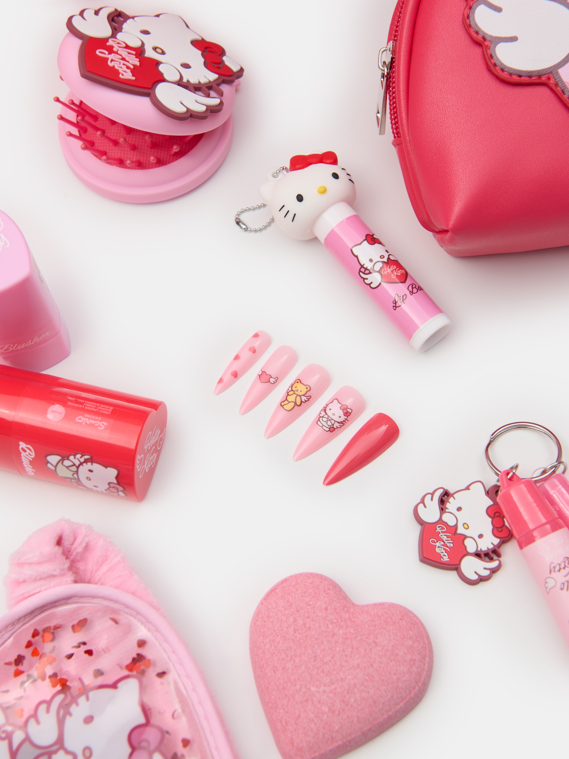 Sztuczne paznokcie migdałki Hello Kitty