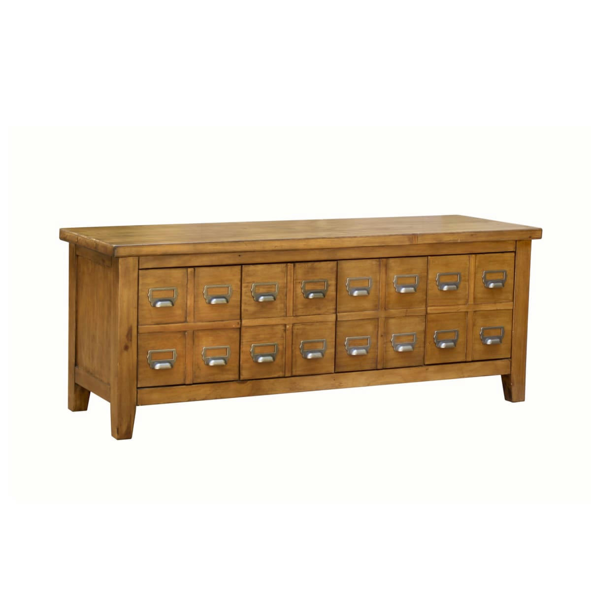 JEAN - Banc à chaussures 4 casiers en bois massif