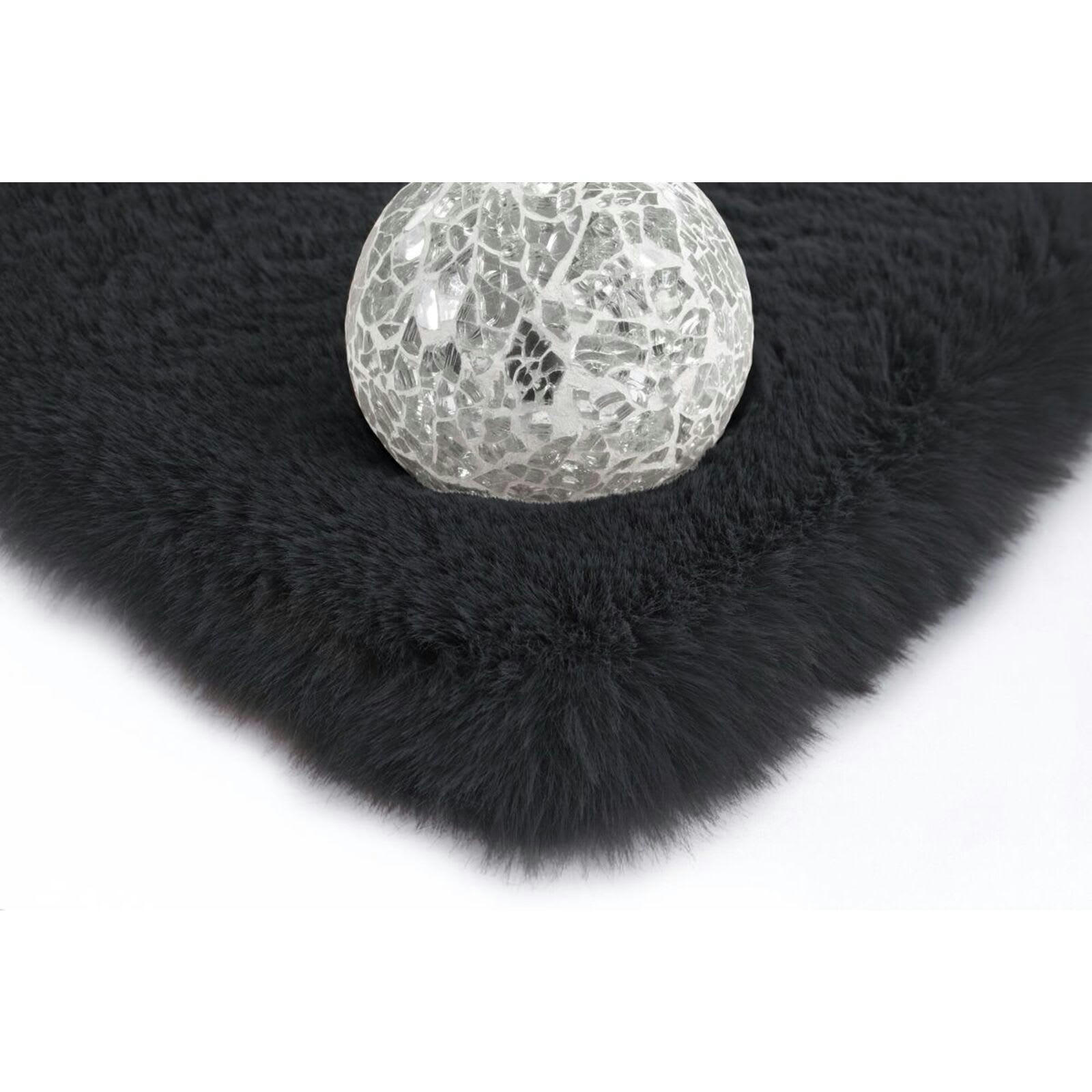 - Tapis tissé Polyester Noir