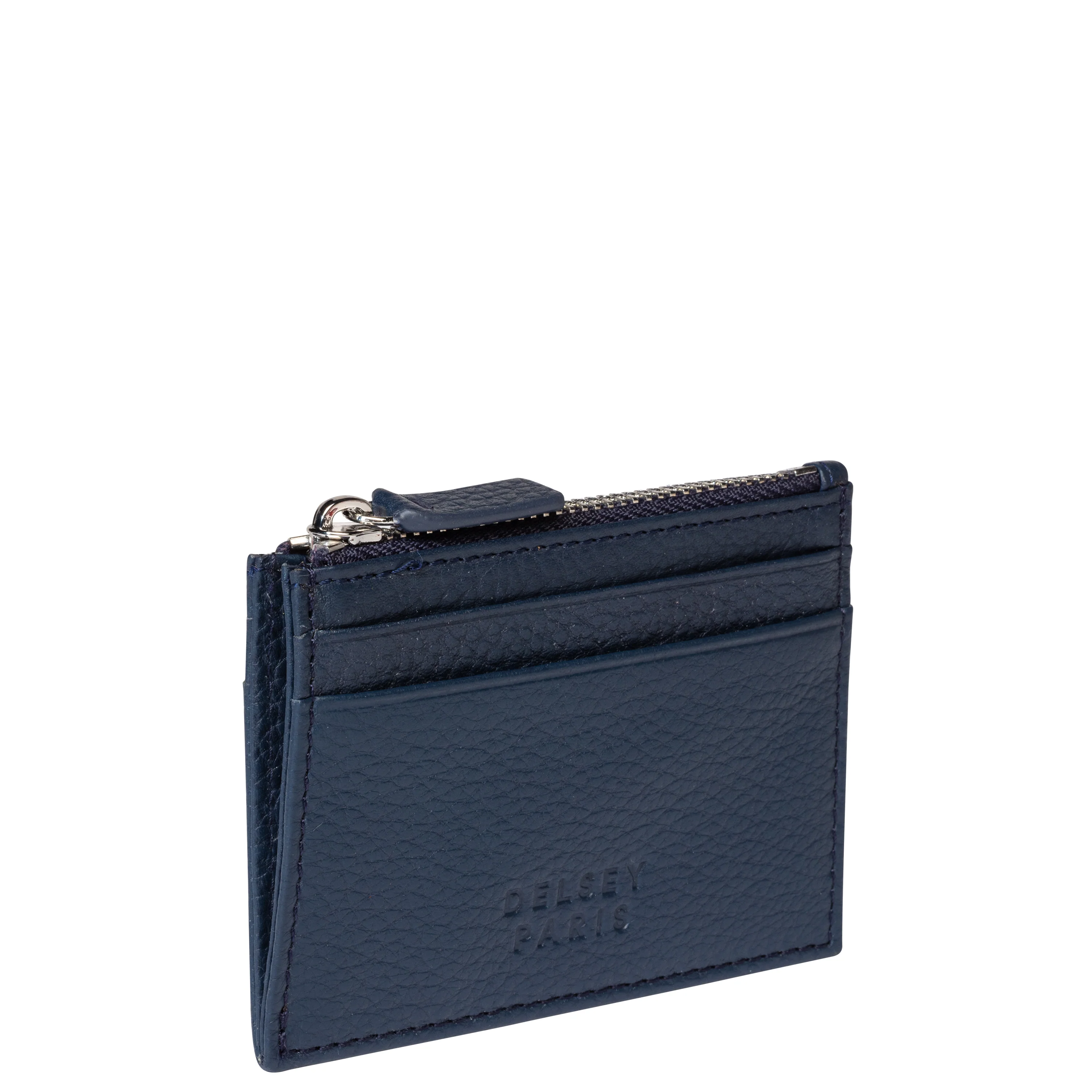 LE CUIR GRAINÉ - PORTE CARTES/MONNAIE ZIPPÉ