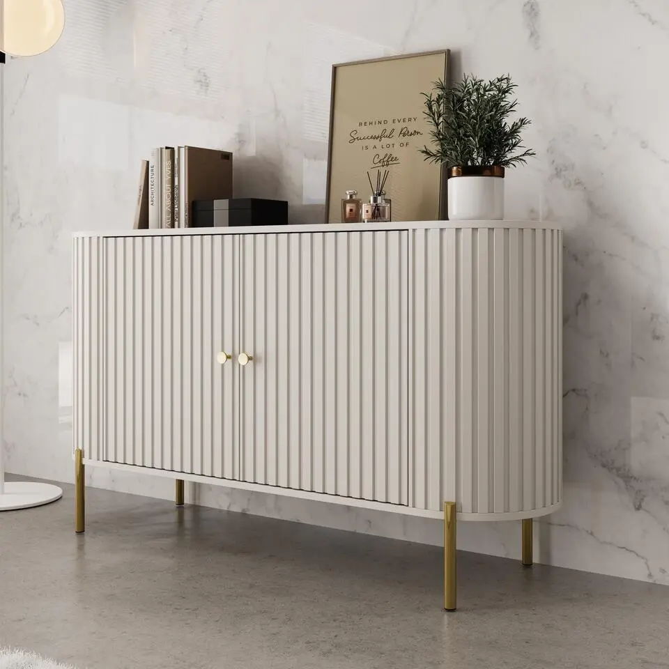 Meubella - Sorenna - Dressoir - Beige - 139x40x79 cm