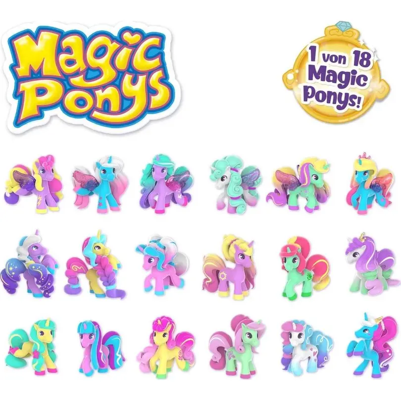 Spielset 18-teilig Magic Ponys